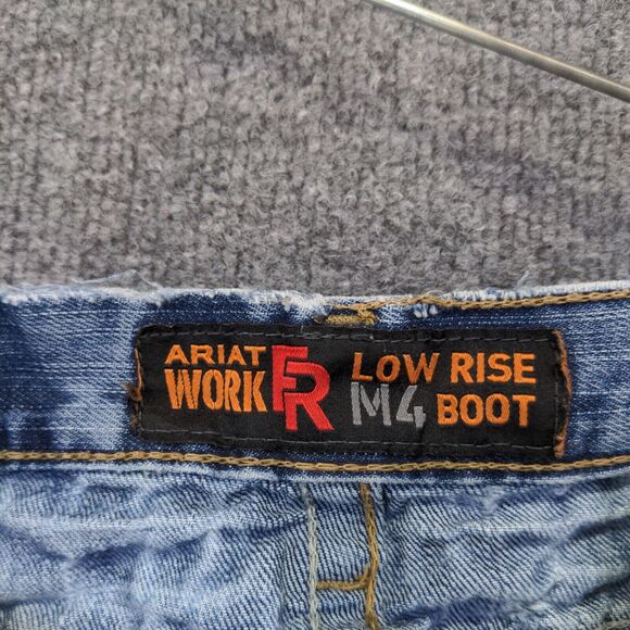 Ariat FR Men's M4 Low Rise Boot Jeans Blue Size 36x30 Set of 2 100% Cotton - Picture 8 of 16